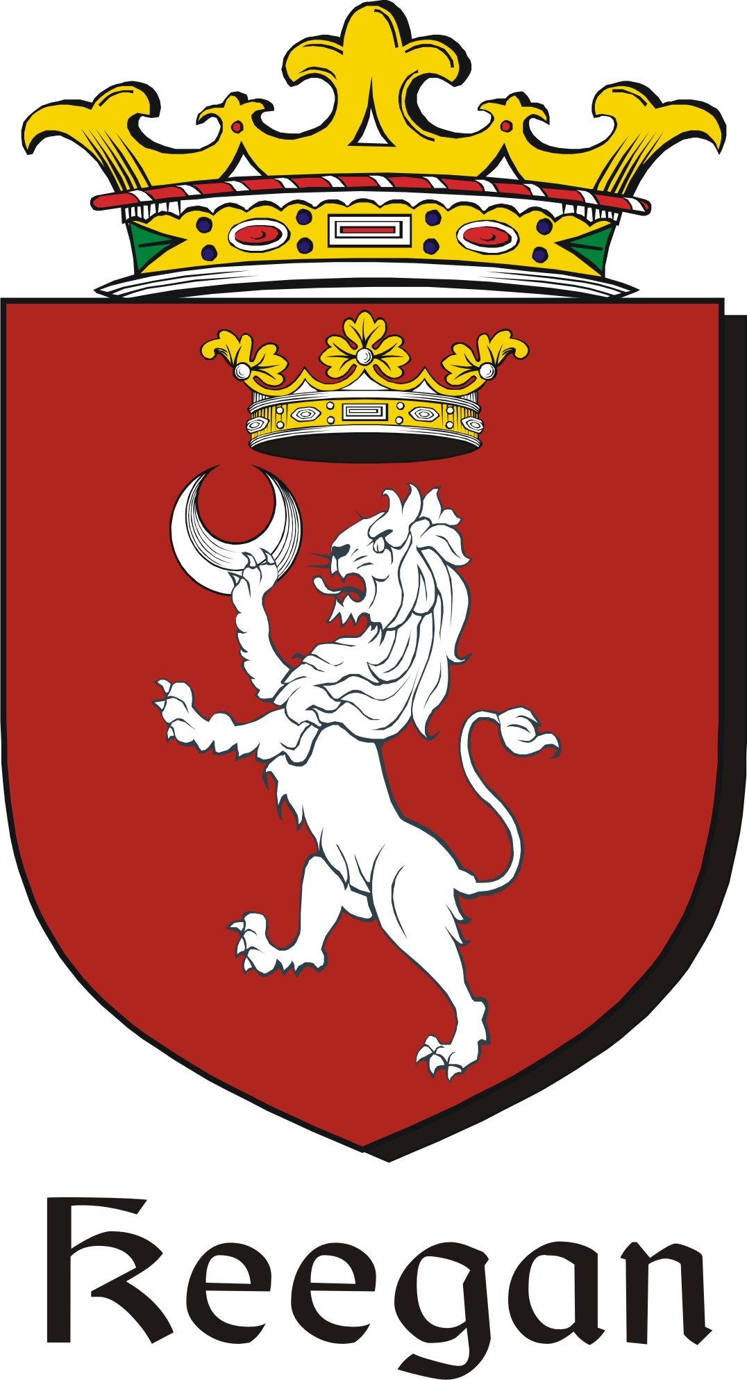 Product picture Keegan-2 Family Crest / Irish Coat of Arms Image Download