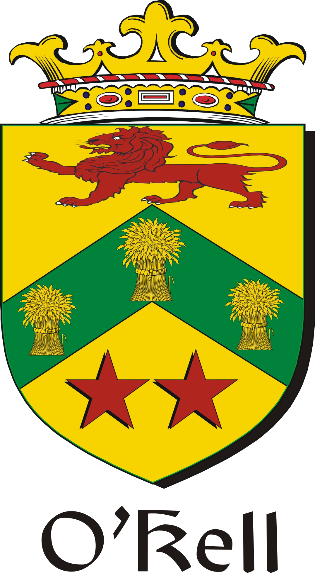 Product picture Kell-O Family Crest / Irish Coat of Arms Image Download