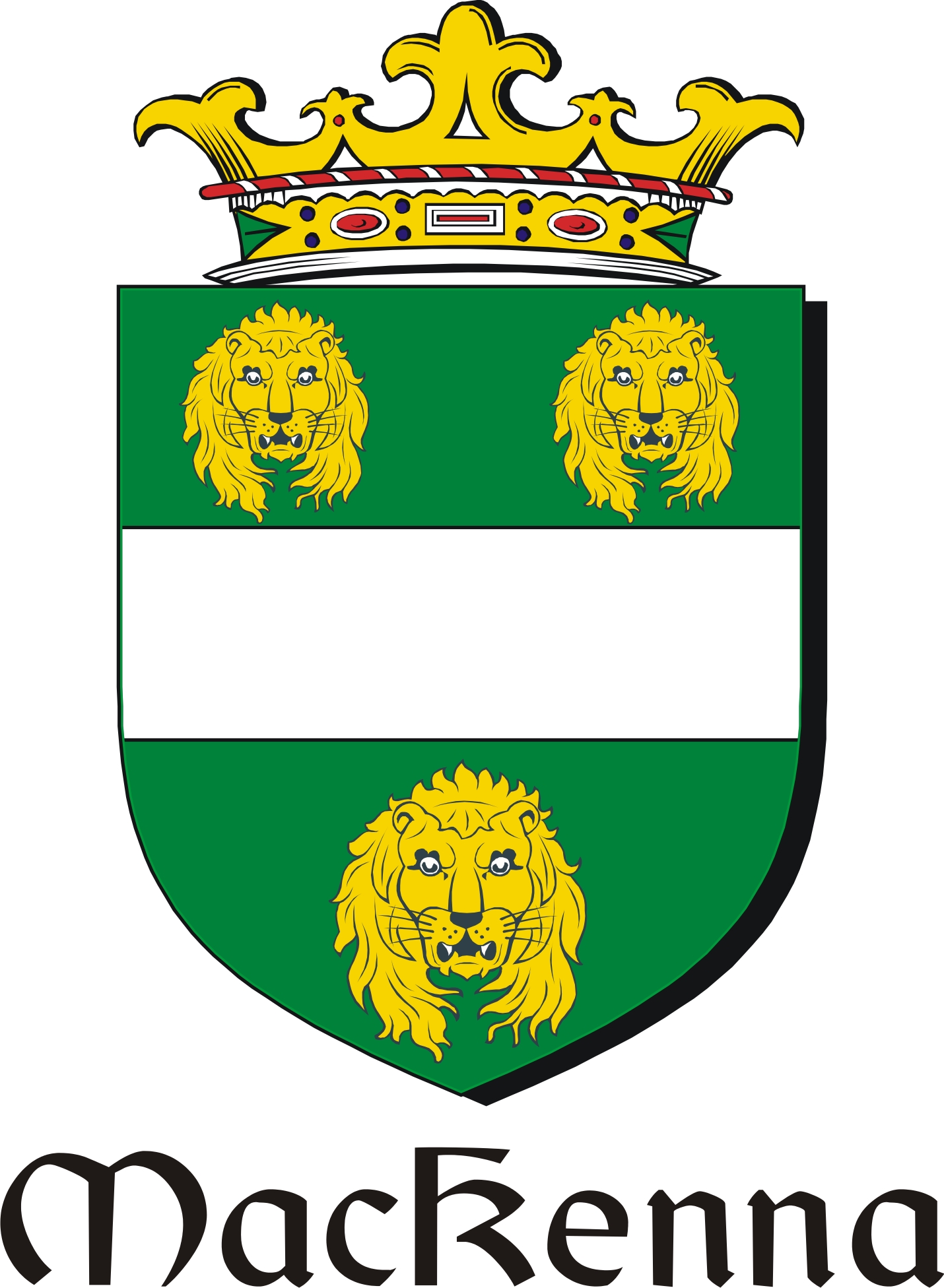 Product picture Kenna-Mac Family Crest / Irish Coat of Arms Image Download