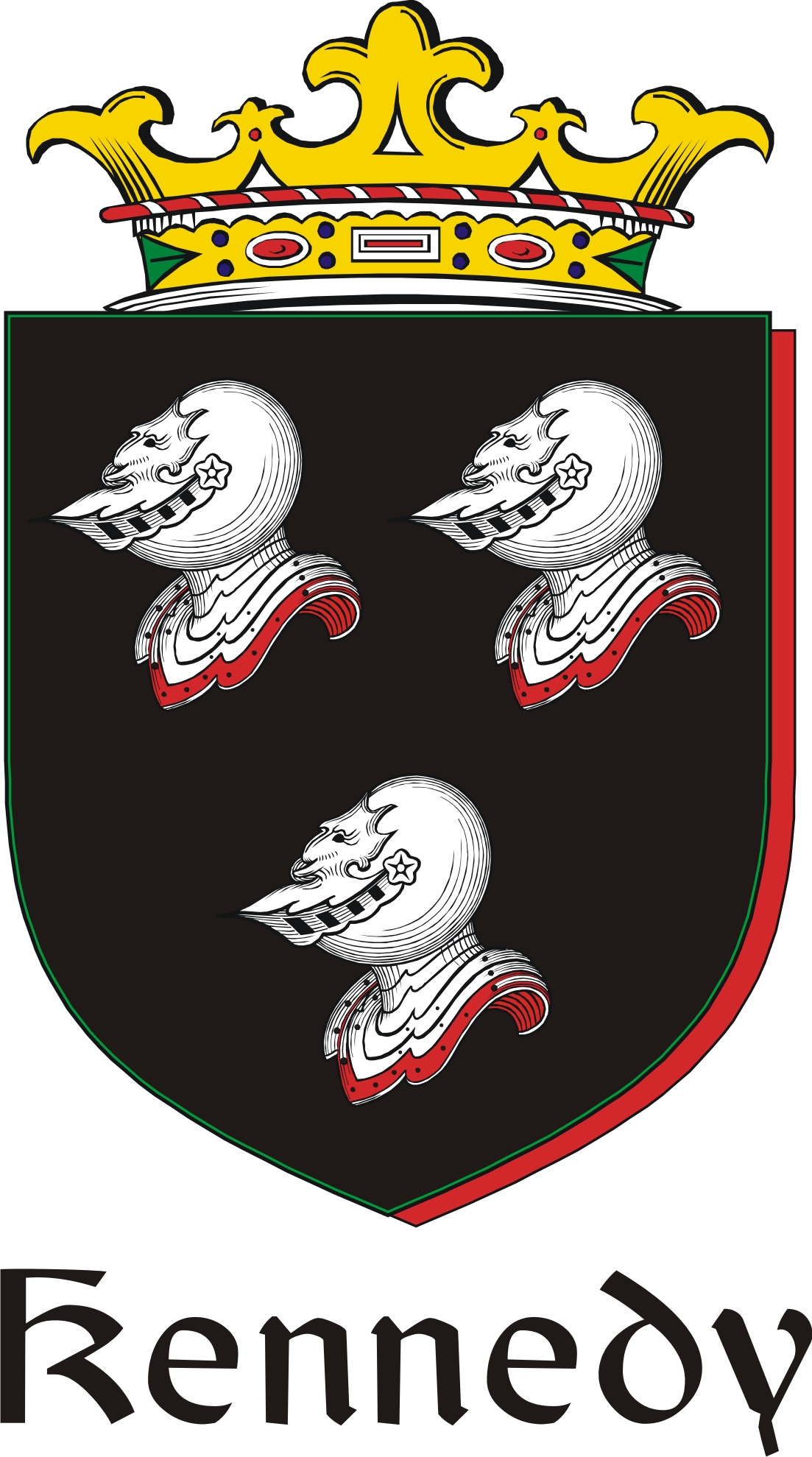 Product picture Kennedy Family Crest / Irish Coat of Arms Image Download