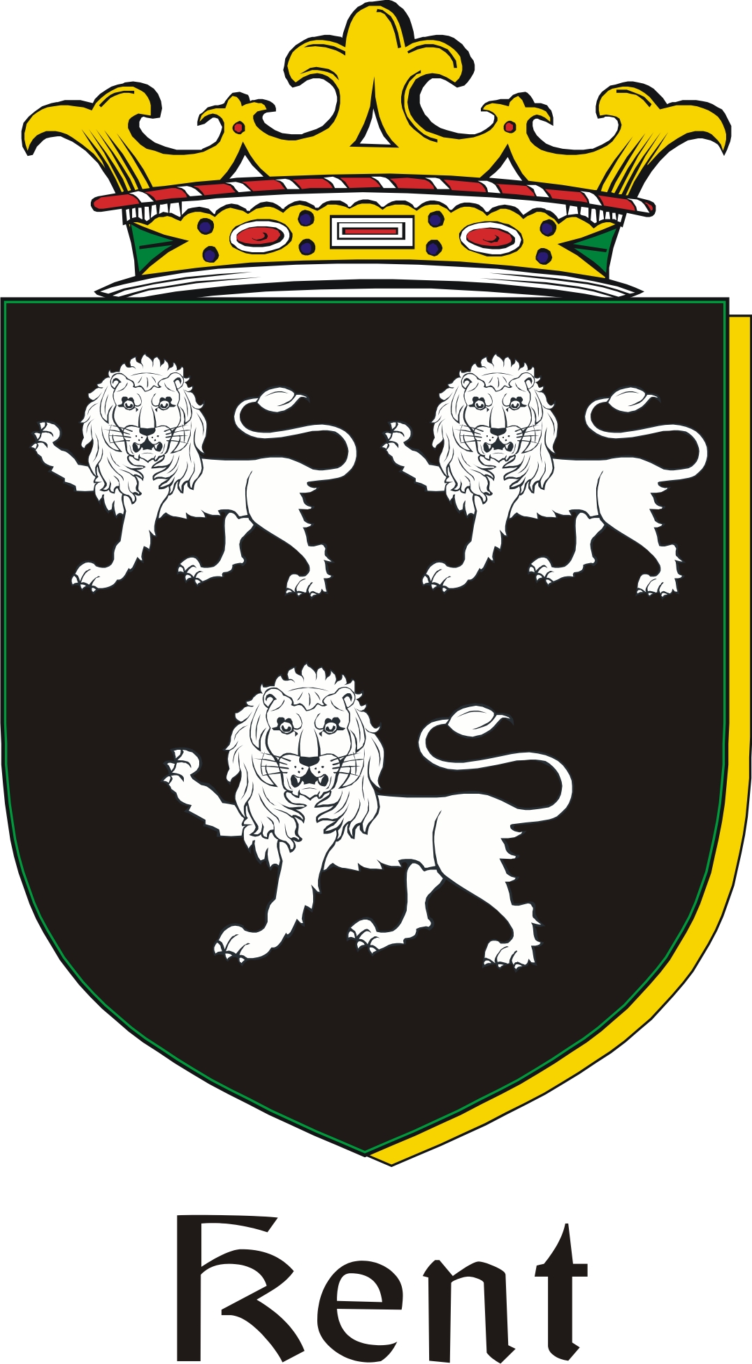 Product picture Kent Family Crest / Irish Coat of Arms Image Download