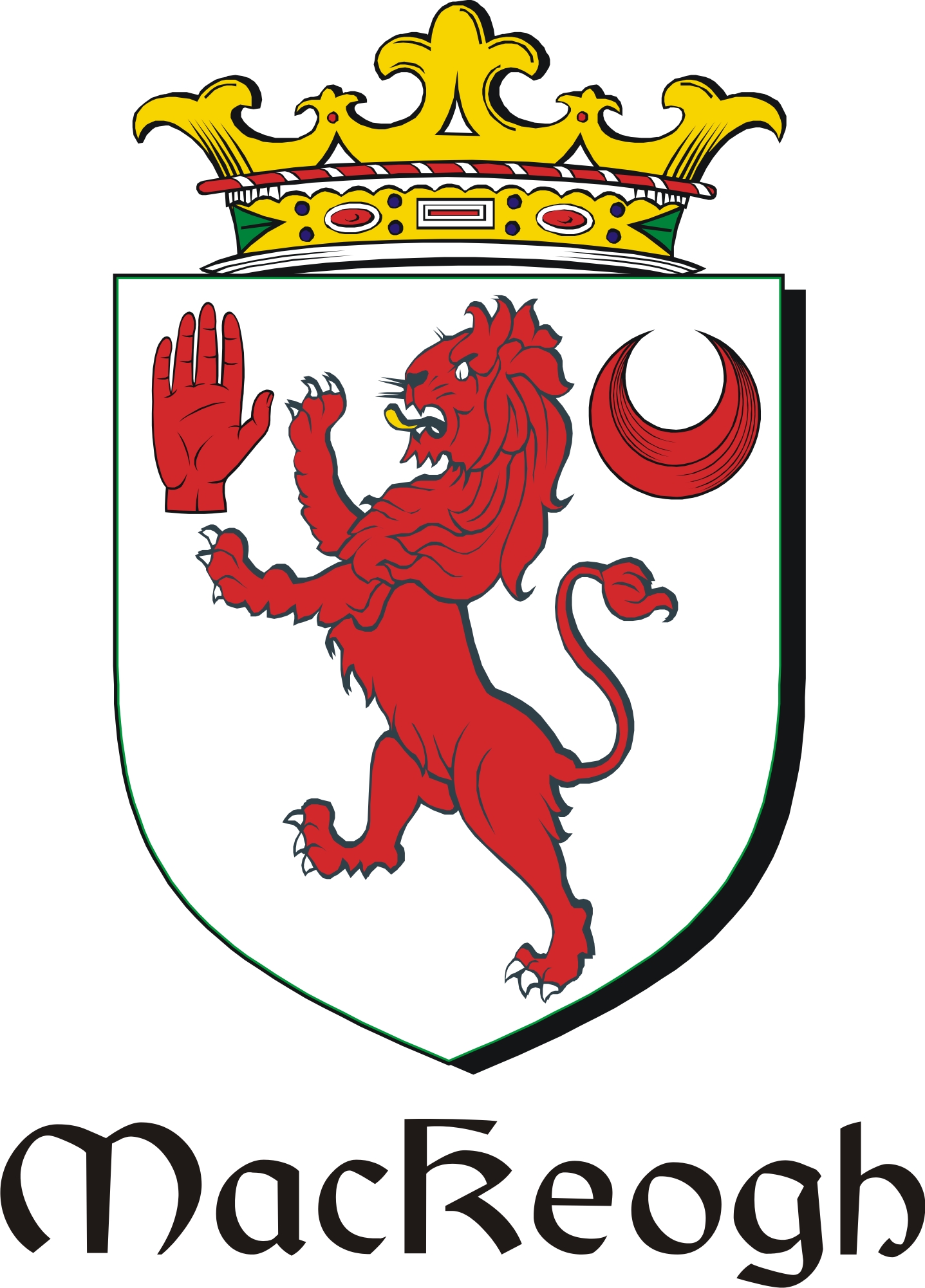 Product picture Keogh-Mac Family Crest / Irish Coat of Arms Image Download