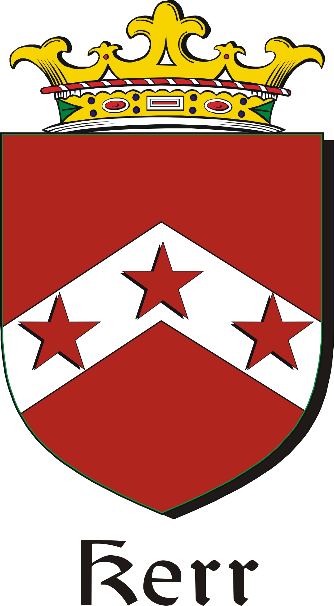Product picture Kerr Family Crest / Irish Coat of Arms Image Download