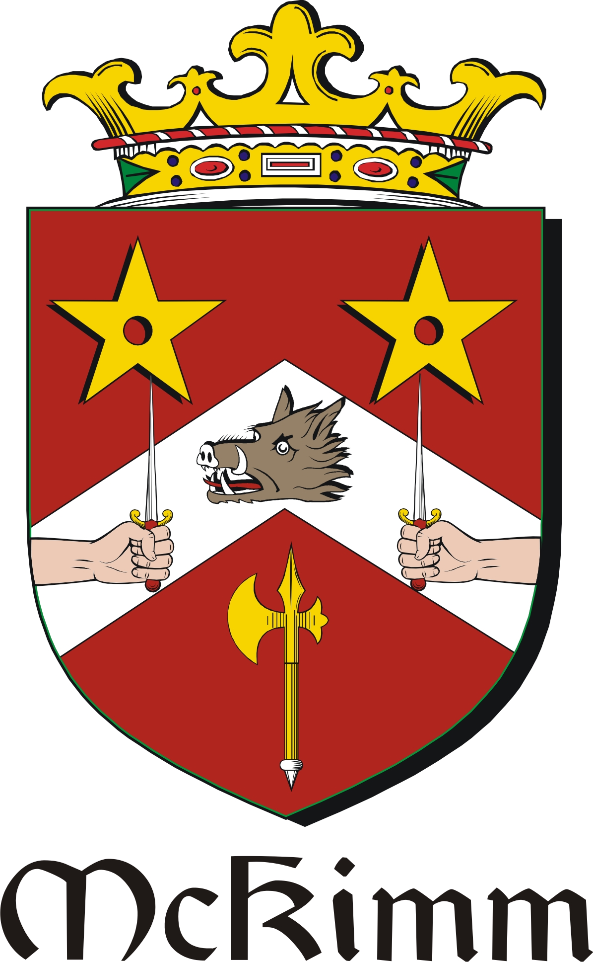 Product picture Kimm-Mc Family Crest / Irish Coat of Arms Image Download