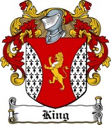 Product picture King Family Crest / Irish Coat of Arms Image Download