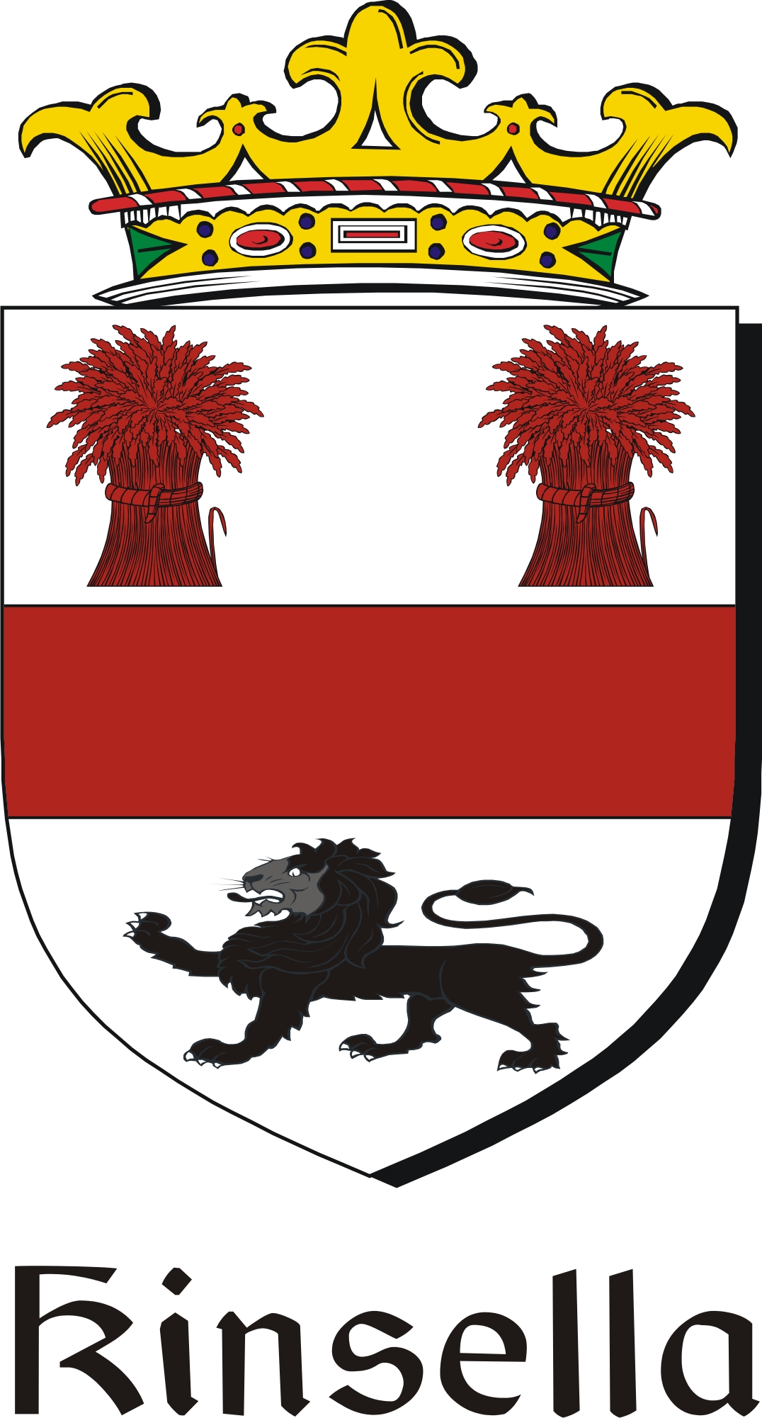 Product picture Kinsella Family Crest / Irish Coat of Arms Image Download