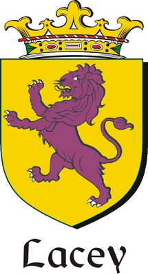 Product picture Lacey Family Crest / Irish Coat of Arms Image Download