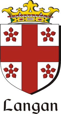 Product picture Langan Family Crest / Irish Coat of Arms Image Download