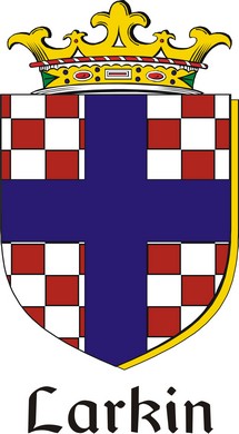 Product picture Larkin Family Crest / Irish Coat of Arms Image Download