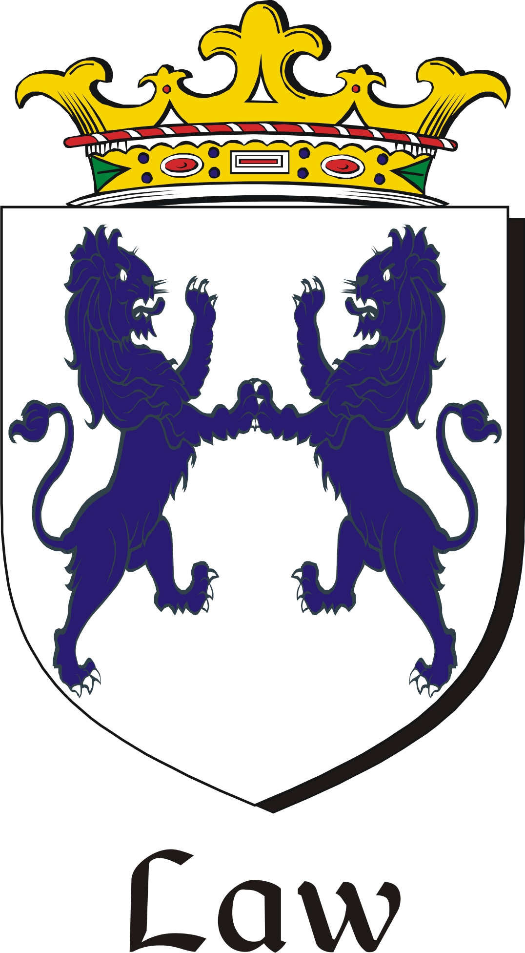 Product picture Law Family Crest / Irish Coat of Arms Image Download