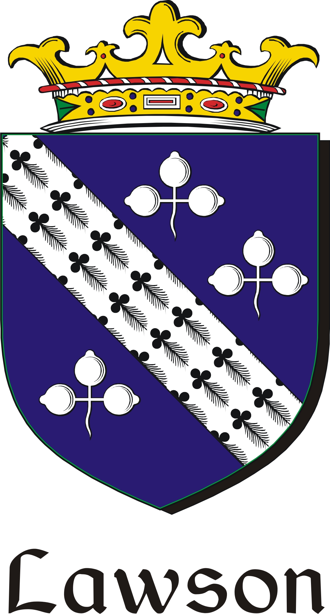 Product picture Lawson Family Crest / Irish Coat of Arms Image Download