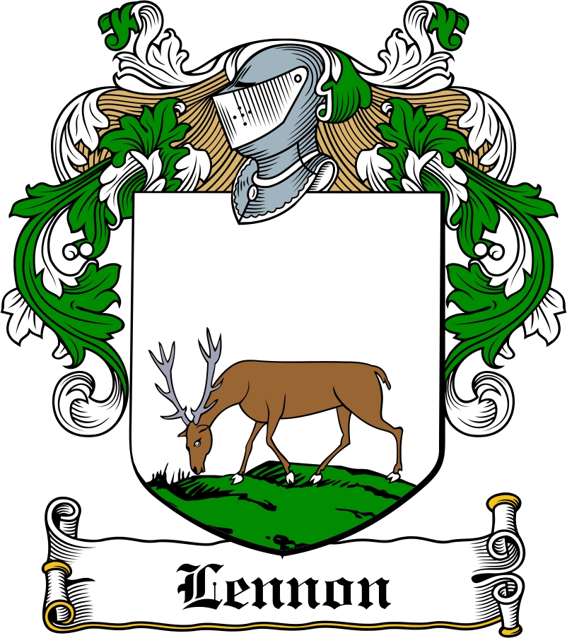 Product picture Lennon Family Crest / Irish Coat of Arms Image Download