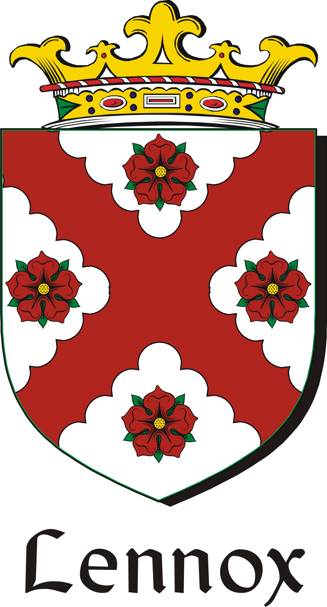 Product picture Lennox Family Crest / Irish Coat of Arms Image Download