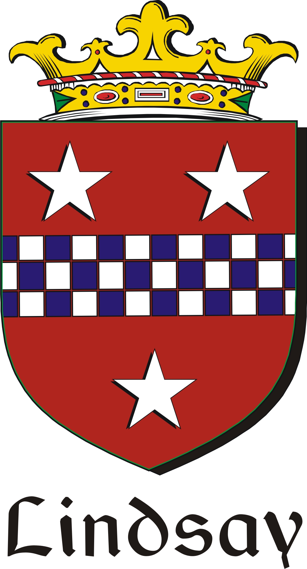Product picture Lindsay Family Crest / Irish Coat of Arms Image Download