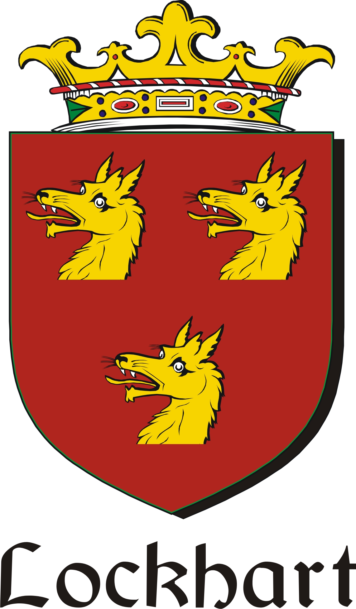 Product picture Lockhart Family Crest / Irish Coat of Arms Image Download