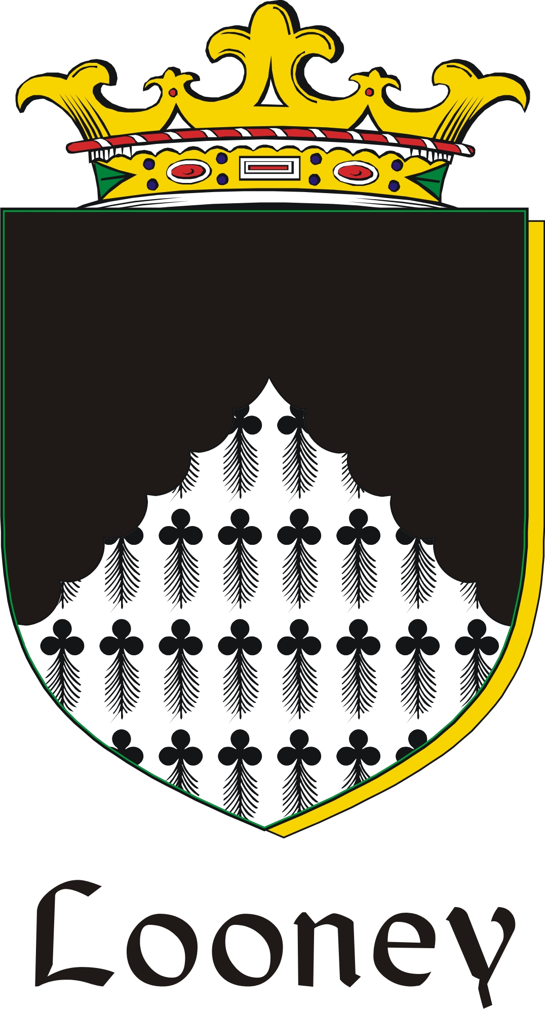 Product picture Looney Family Crest / Irish Coat of Arms Image Download