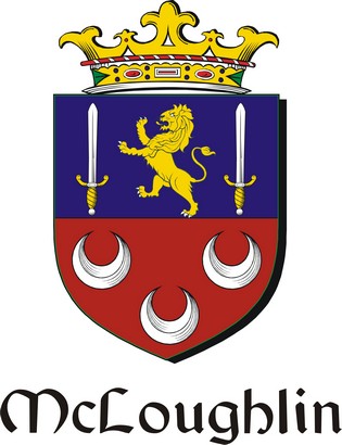 Product picture Loughlin-Mc Family Crest / Irish Coat of Arms Image Download
