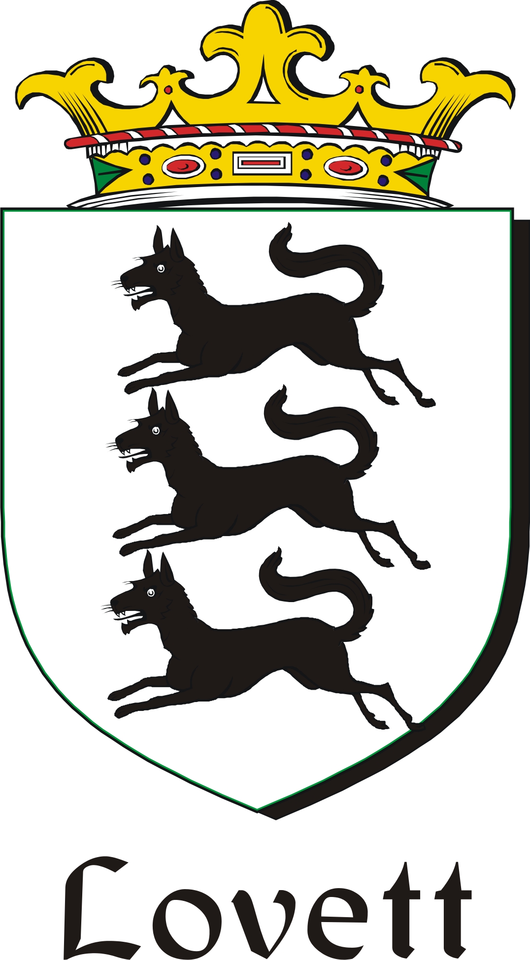 Product picture Lovett Family Crest / Irish Coat of Arms Image Download