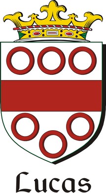 Product picture Lucas Family Crest / Irish Coat of Arms Image Download