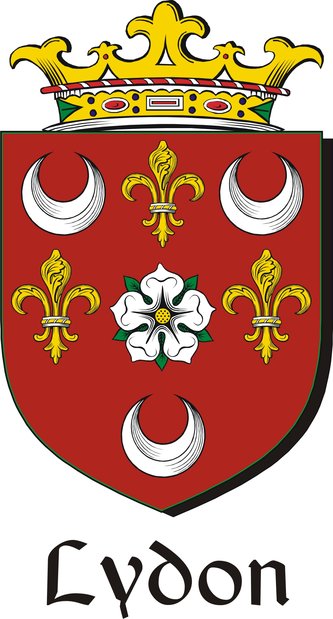 Product picture Lydon Family Crest / Irish Coat of Arms Image Download