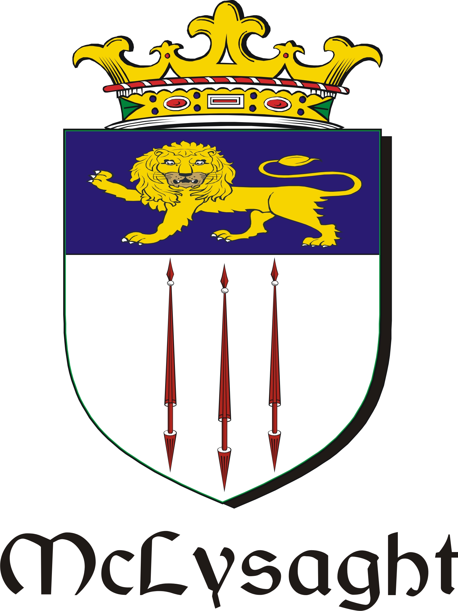 Product picture Lysaght-Mc Family Crest / Irish Coat of Arms Image Download