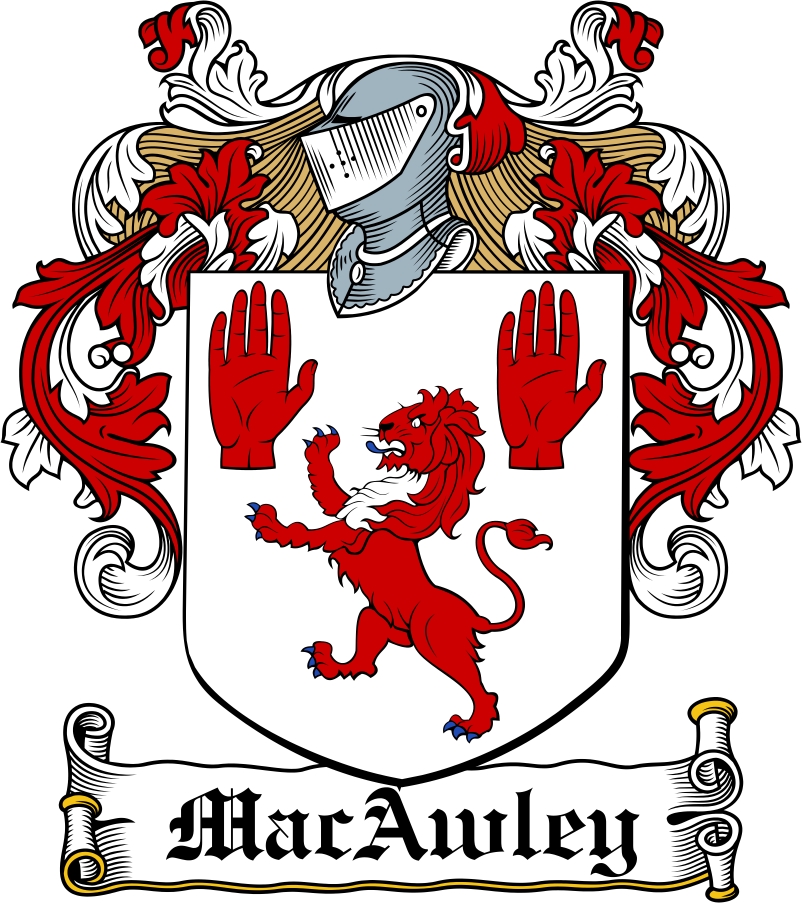 Product picture MacAwley Family Crest / Irish Coat of Arms Image Download