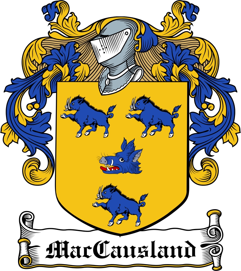 Product picture MacCausland Family Crest / Irish Coat of Arms Image Download