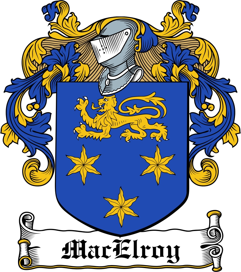 Product picture MacElroy Family Crest / Irish Coat of Arms Image Download