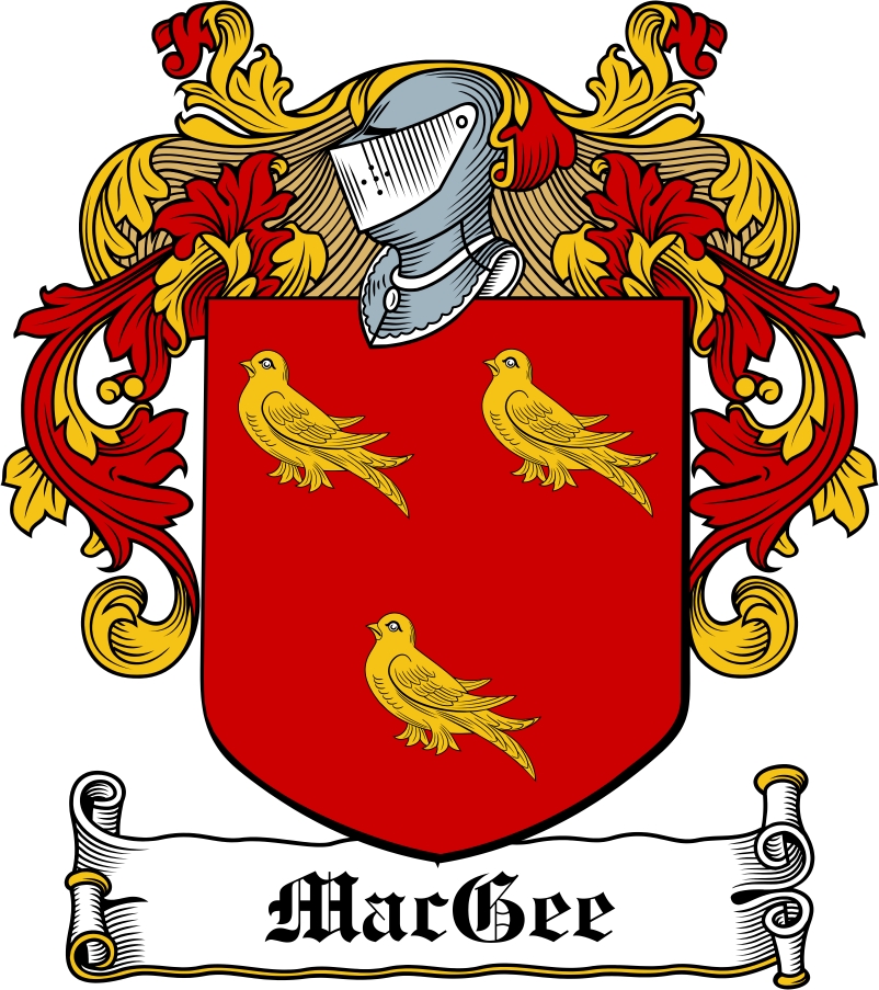 Product picture MacGee Family Crest / Irish Coat of Arms Image Download