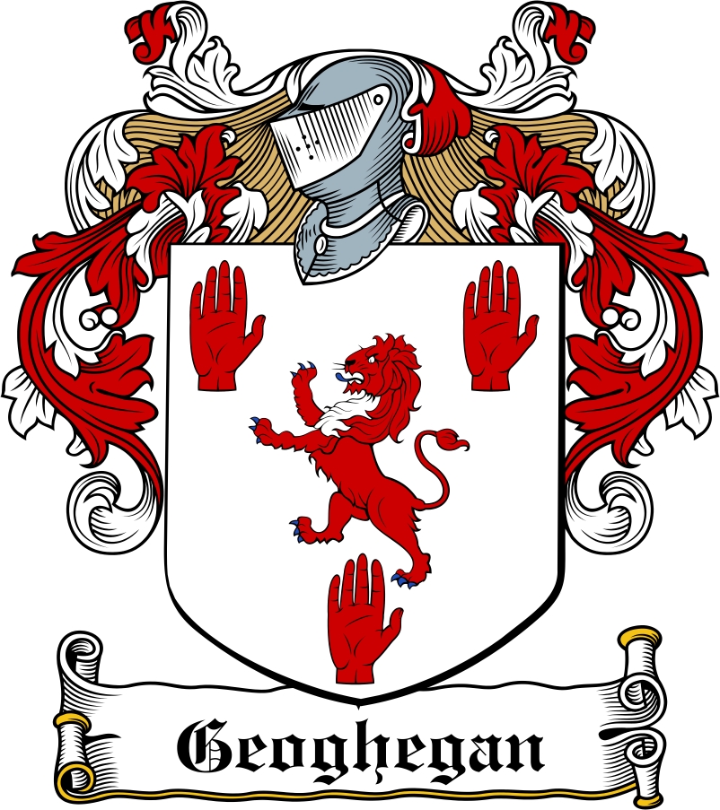Product picture MacGeoghegan Family Crest / Irish Coat of Arms Image Download