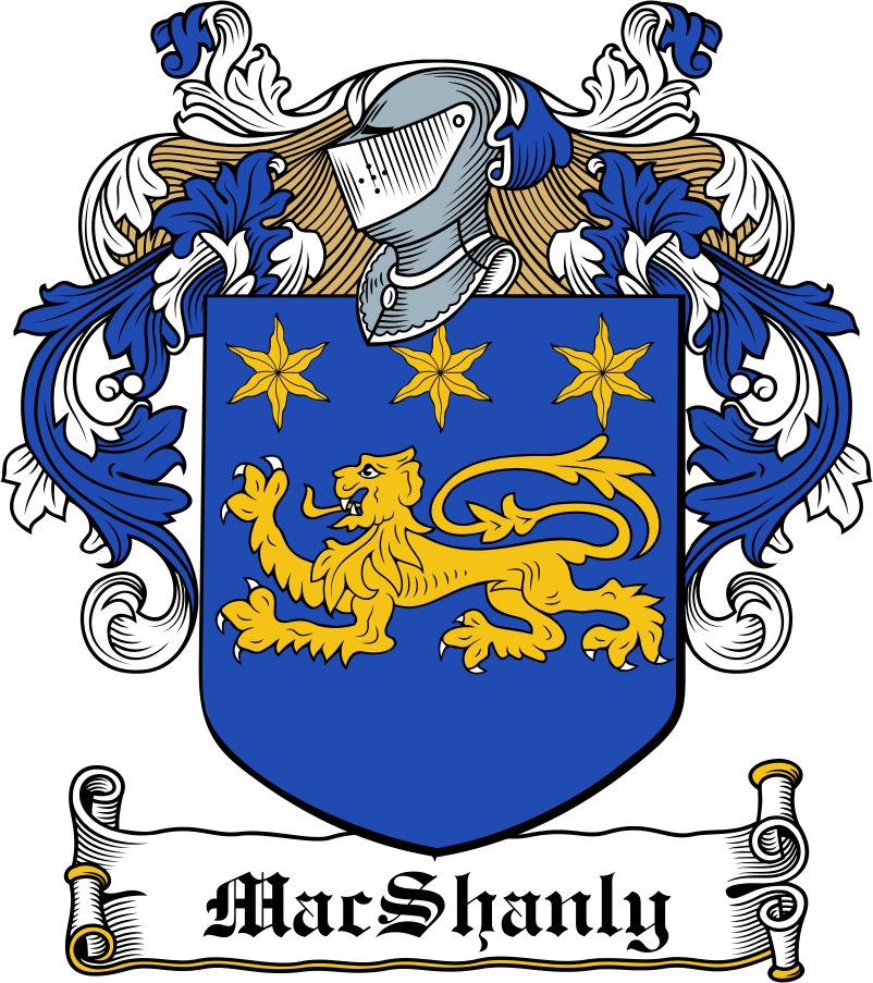Product picture MacShanly Family Crest / Irish Coat of Arms Image Download