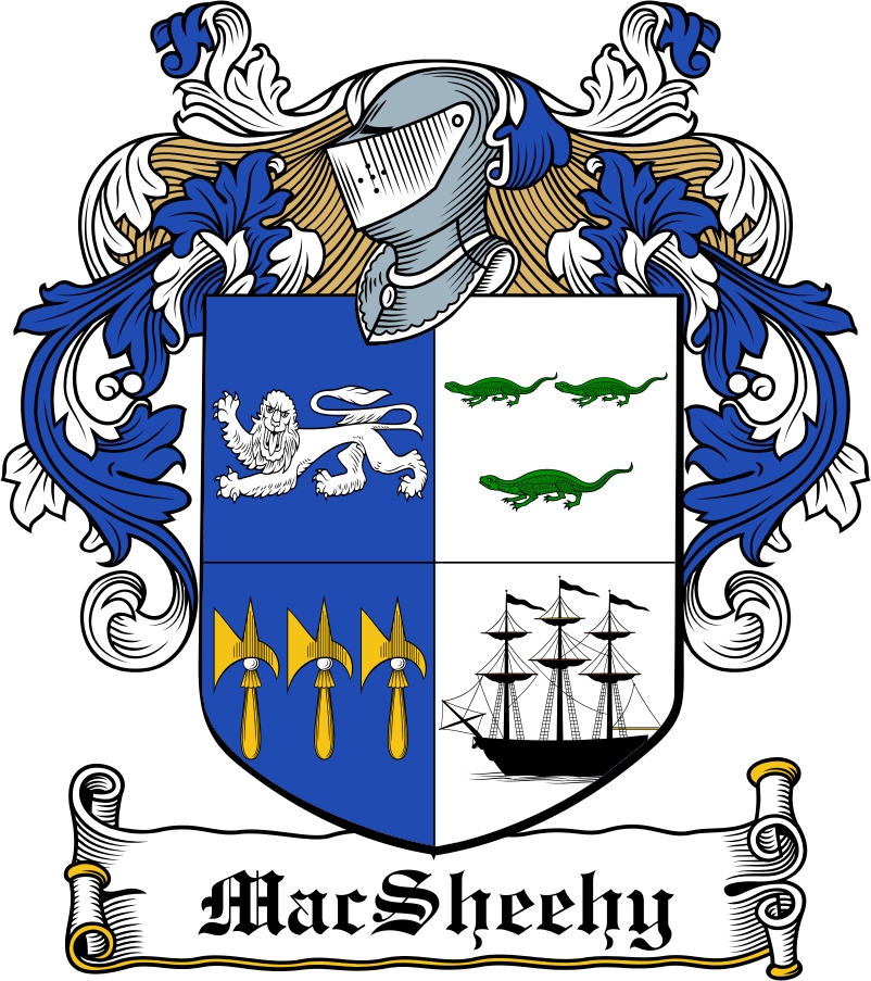 Product picture MacSheehy Family Crest / Irish Coat of Arms Image Download