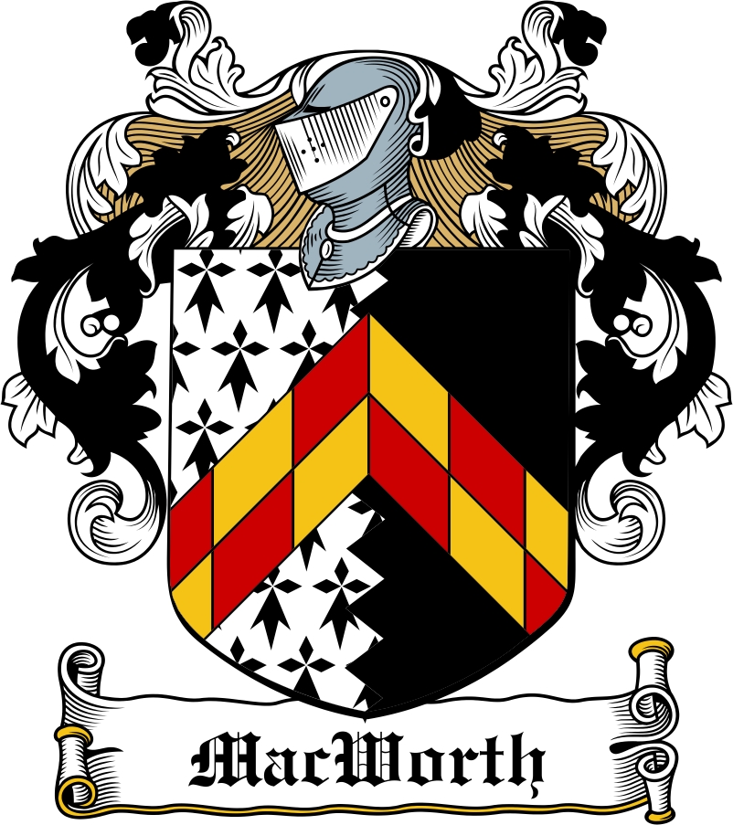 Product picture MacWorth Family Crest / Irish Coat of Arms Image Download