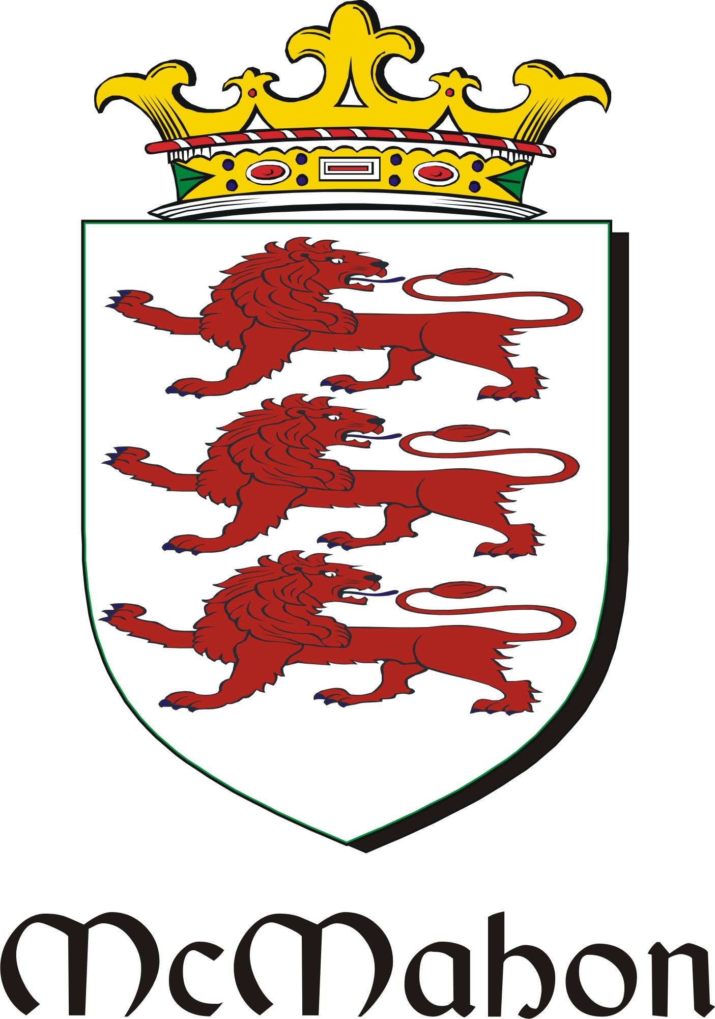 Product picture Mahon-Mc Family Crest / Irish Coat of Arms Image Download