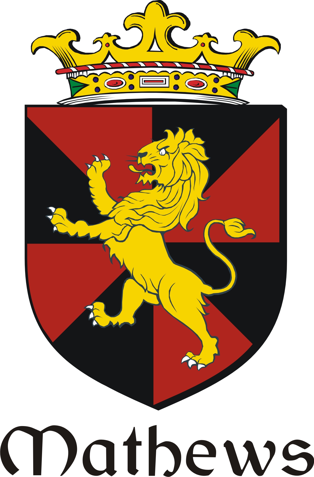 Product picture Mathews Family Crest / Irish Coat of Arms Image Download