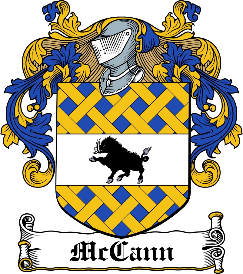 Product picture McCann Family Crest / Irish Coat of Arms Image Download