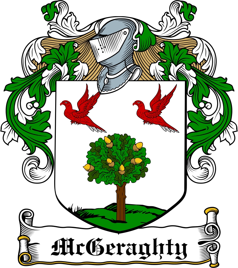Product picture McGeraghty Family Crest / Irish Coat of Arms Image Download
