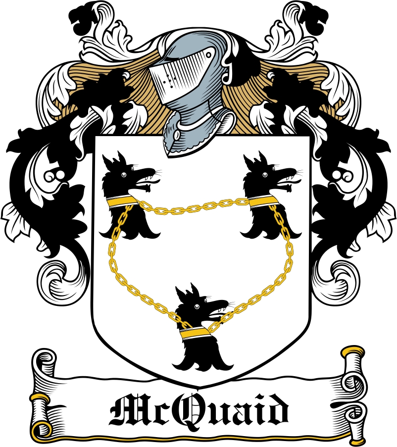 Product picture McQuaid Family Crest / Irish Coat of Arms Image Download