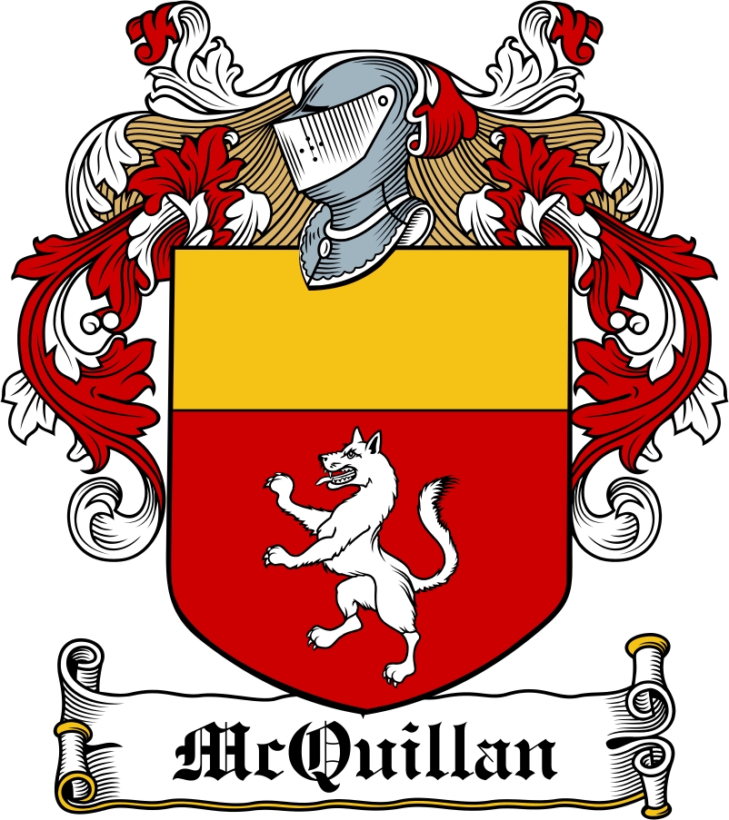 Product picture McQuillan Family Crest / Irish Coat of Arms Image Download