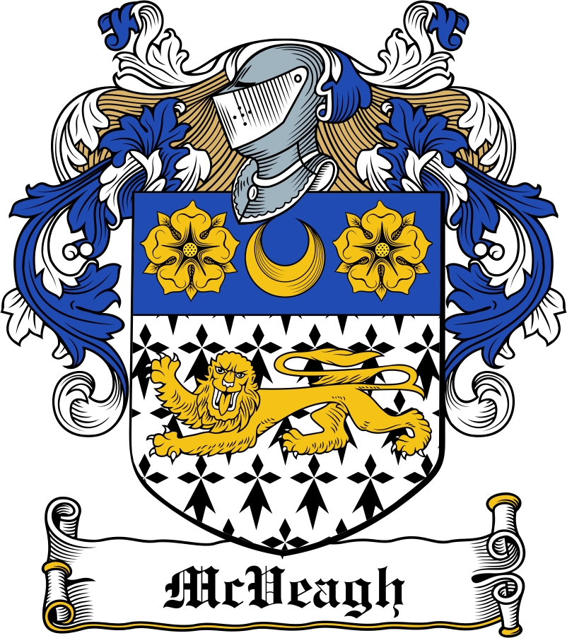Product picture McVeagh Family Crest / Irish Coat of Arms Image Download