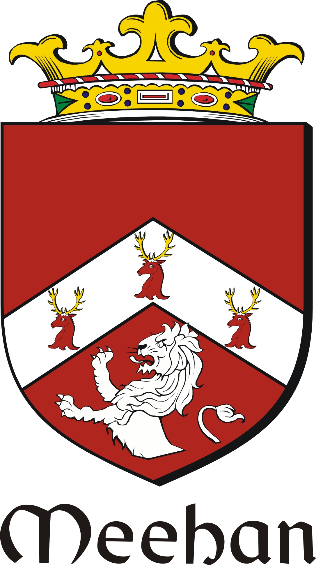 Product picture Meehan Family Crest / Irish Coat of Arms Image Download