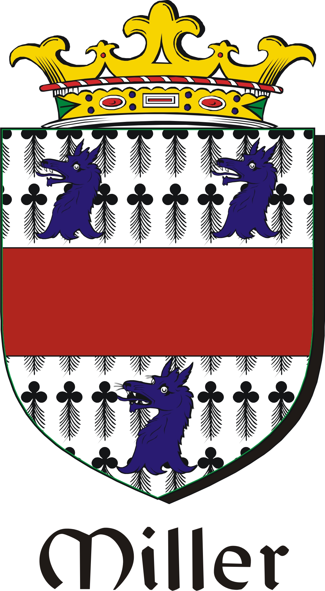 Product picture Miller Family Crest / Irish Coat of Arms Image Download