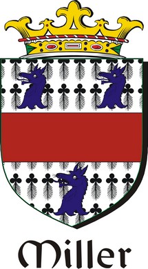 Product picture Miller Family Crest / Irish Coat of Arms Image Download