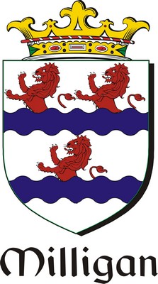 Product picture Milligan Family Crest / Irish Coat of Arms Image Download