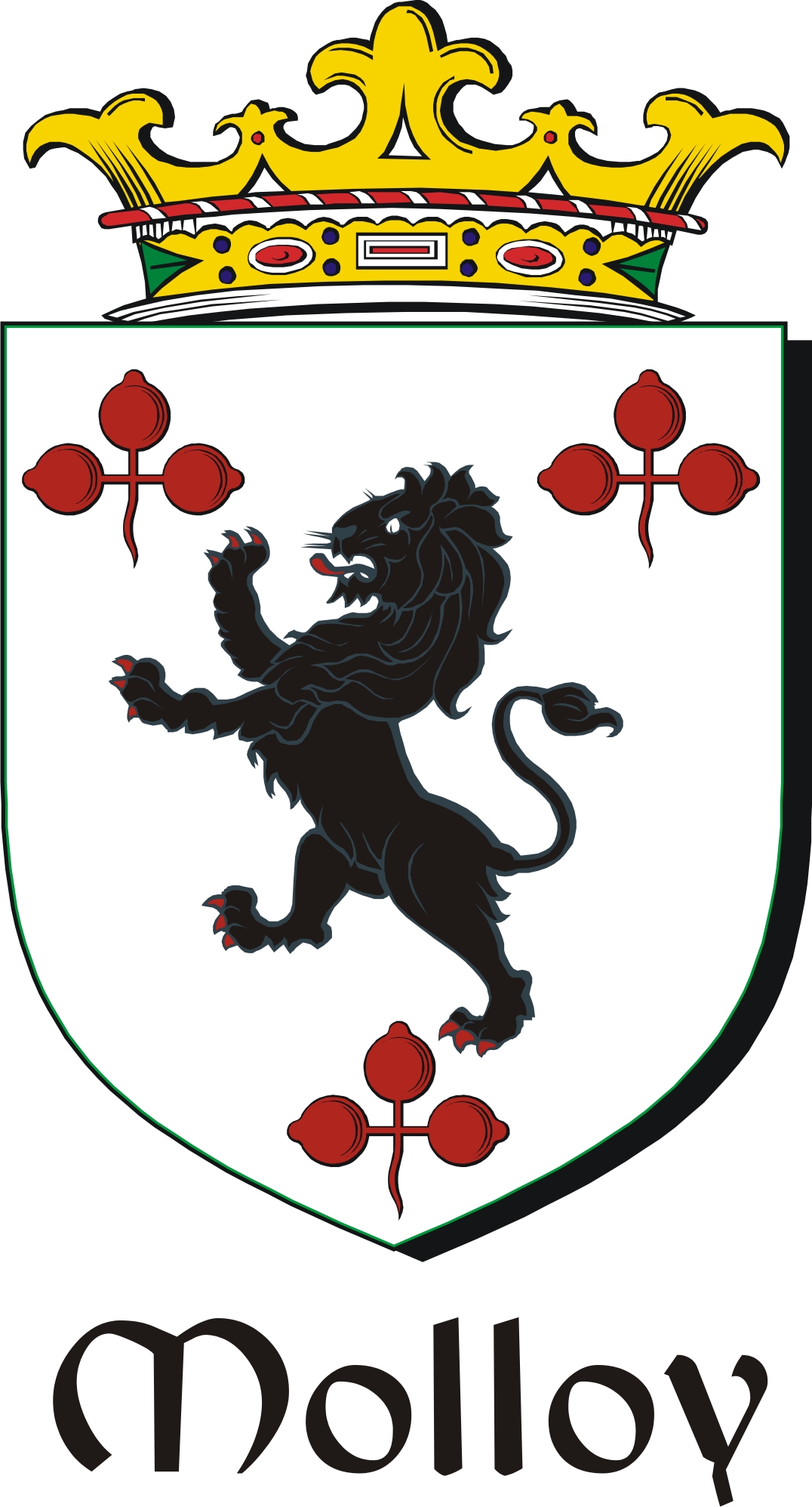 Product picture Molloy Family Crest / Irish Coat of Arms Image Download