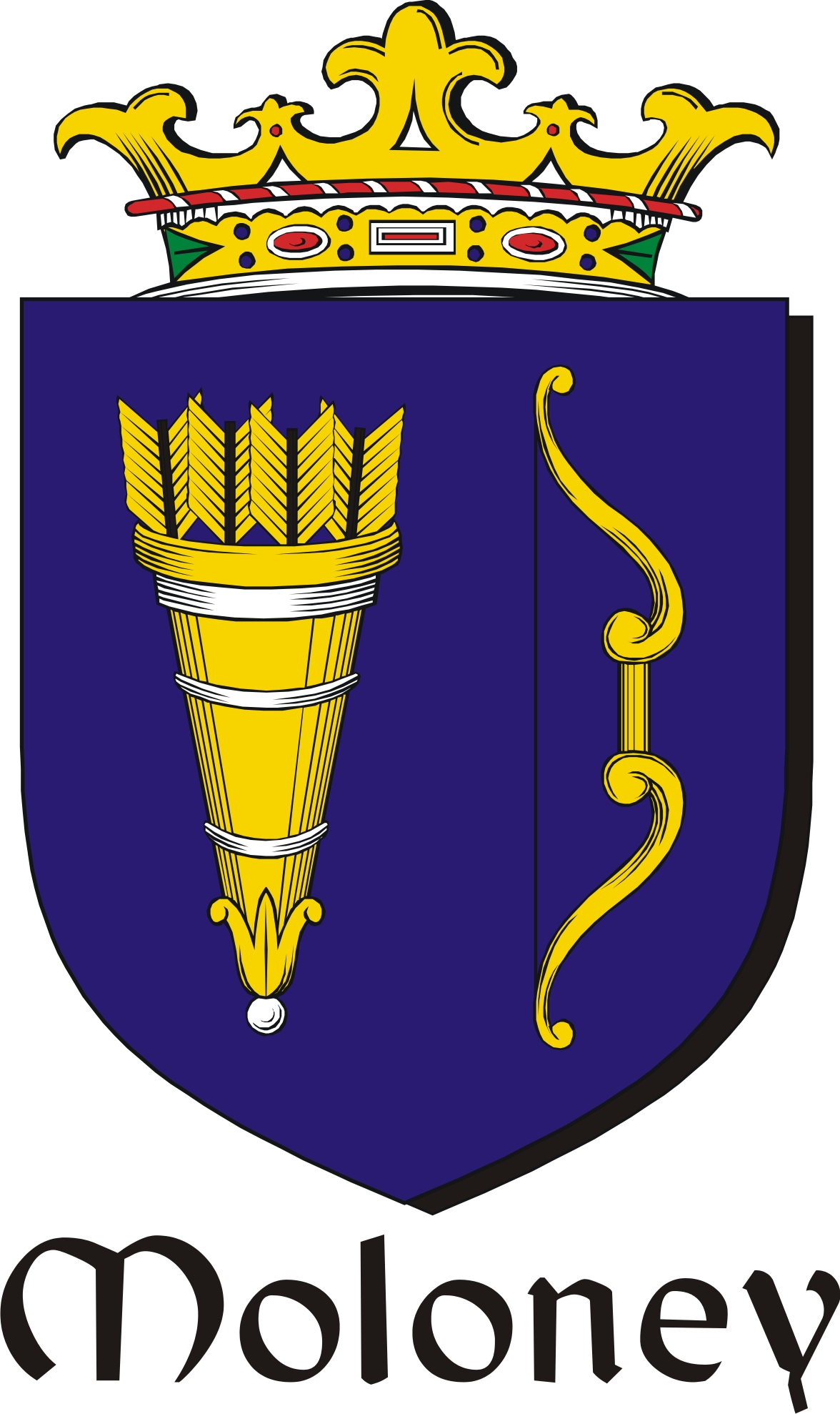 Product picture Moloney Family Crest / Irish Coat of Arms Image Download