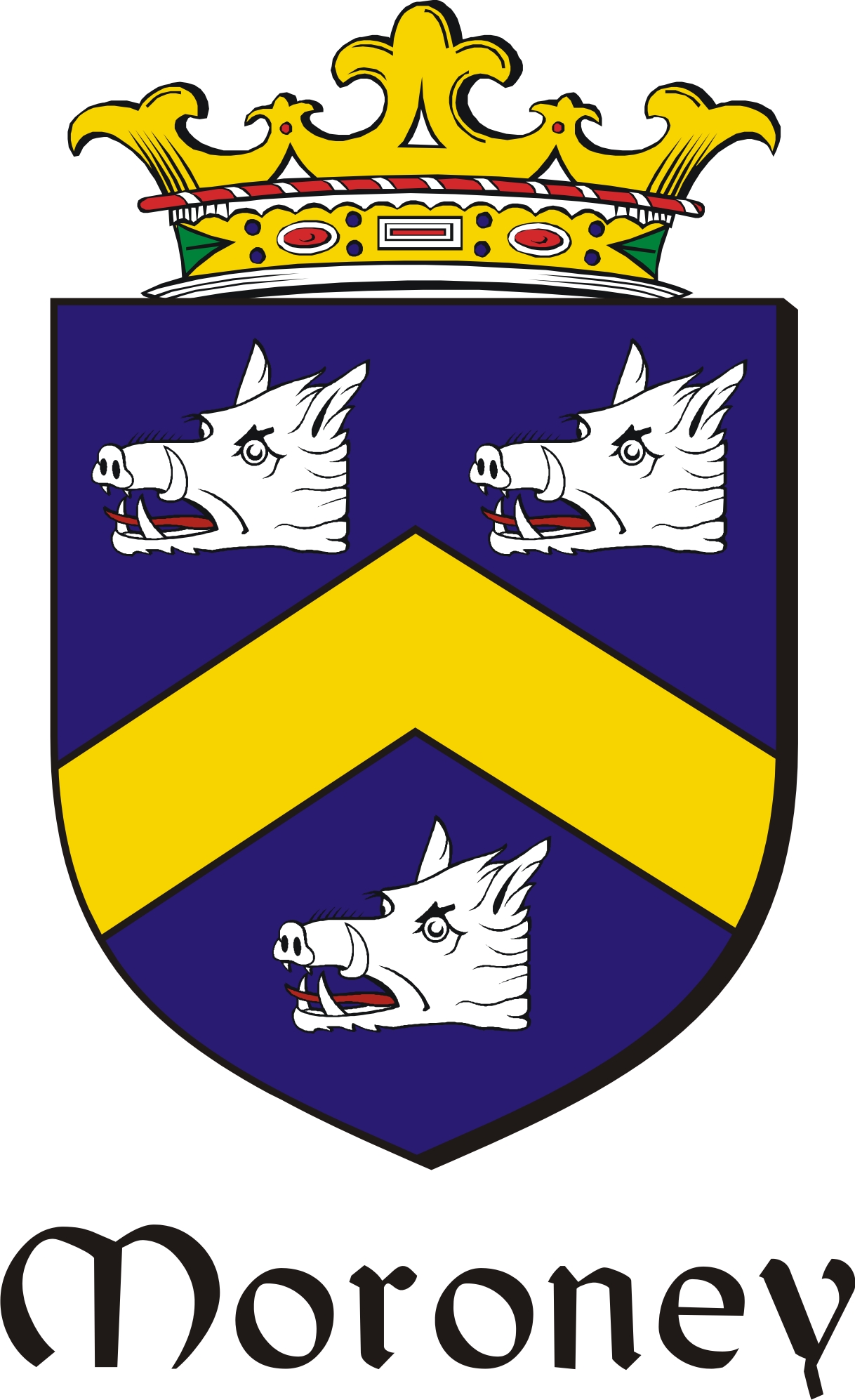 Product picture Moroney Family Crest / Irish Coat of Arms Image Download