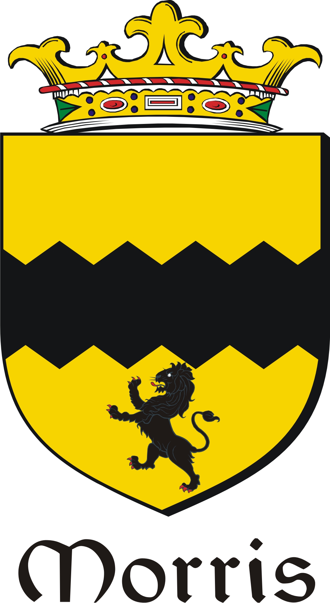 Product picture Morris Family Crest / Irish Coat of Arms Image Download