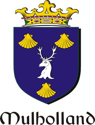 Product picture Mulholland Family Crest / Irish Coat of Arms Image Download