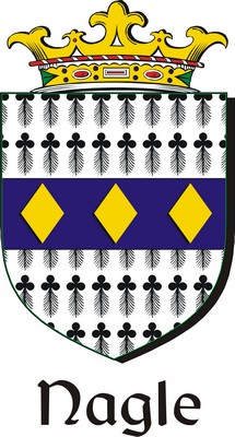 Product picture Nagle Family Crest / Irish Coat of Arms Image Download